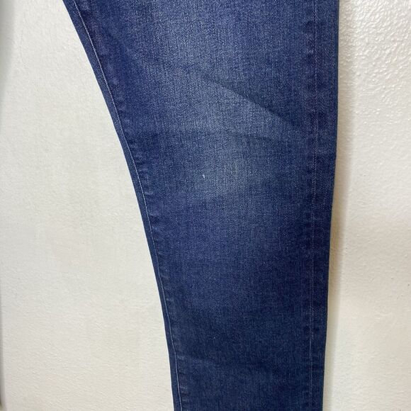 Pilcro Women's Slim Straight Leg Jeans - Dark Blue - 30 - Picture 3 of 8